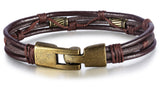 Brazalete de cuerda marrón