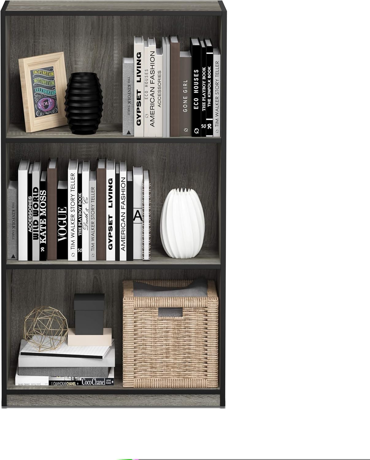 Estantería básica de 3 niveles, modelo 99736DBR
