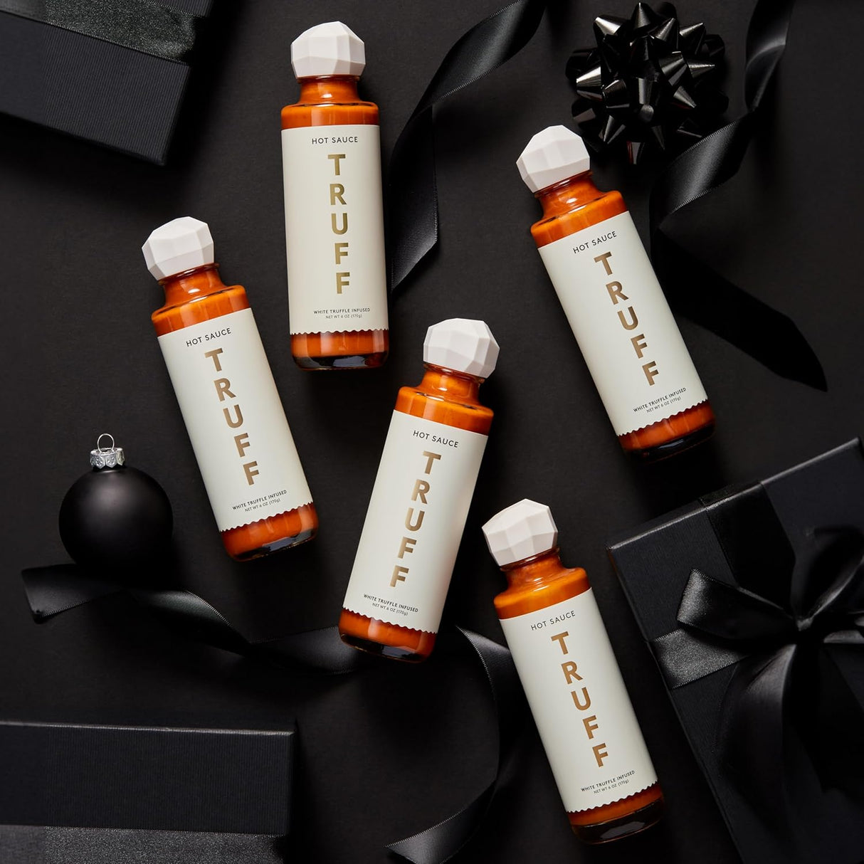 TRUFF Juego de regalo de trufa blanca, aceite de trufa blanca y salsa picante, paquete de 2 unidades
