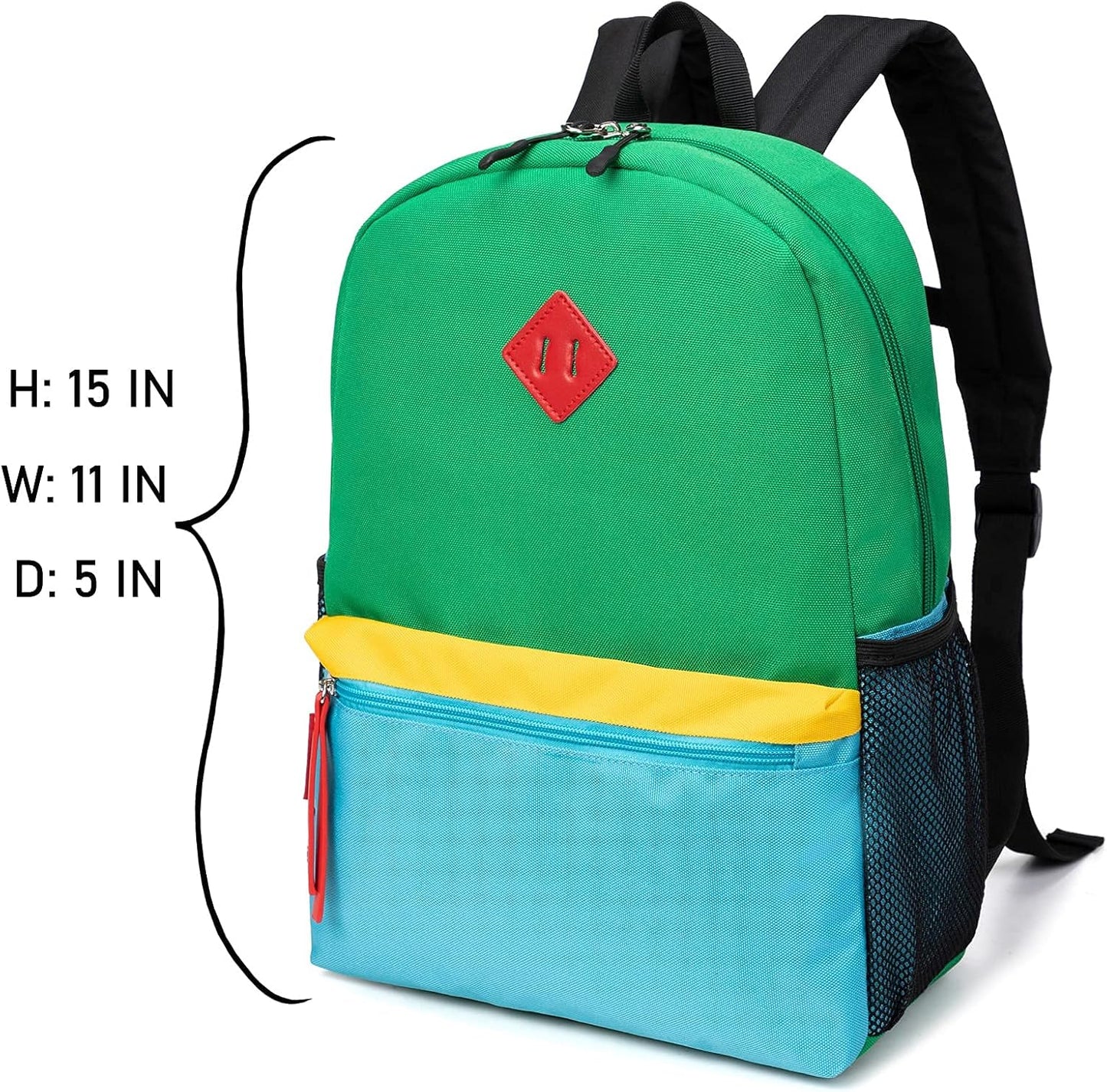 Morral o Mochila escolar para niños pequeños verde HawLander