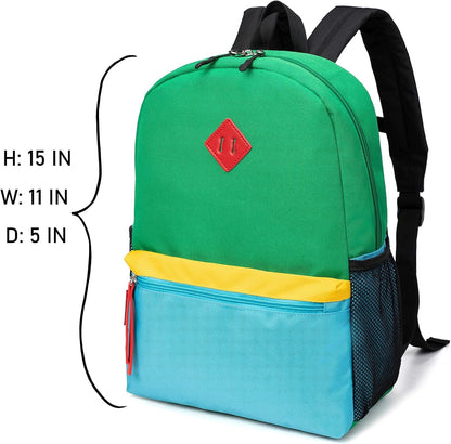 Morral o Mochila escolar para niños pequeños verde HawLander