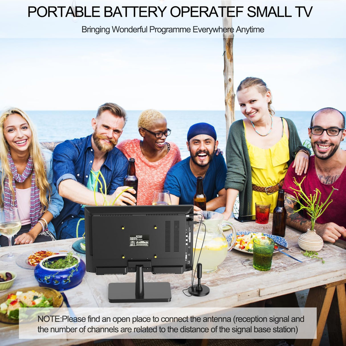 Televisor 14 con Tuner ATSC, USB, HDMI, para Caravana