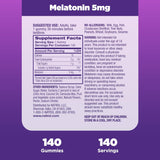 Natrol Gomitas suplementos para dormir  de 5 mg para  adulto