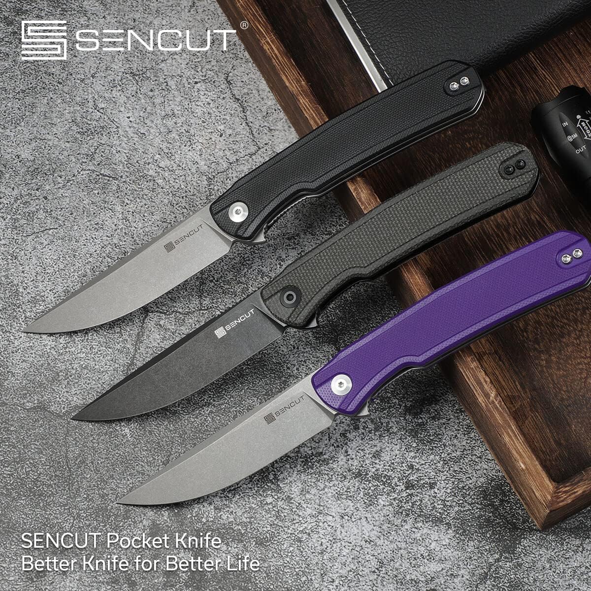 Cuchillo plegable de bolsillo para EDC