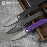 Cuchillo plegable de bolsillo para EDC con bloqueo de forro