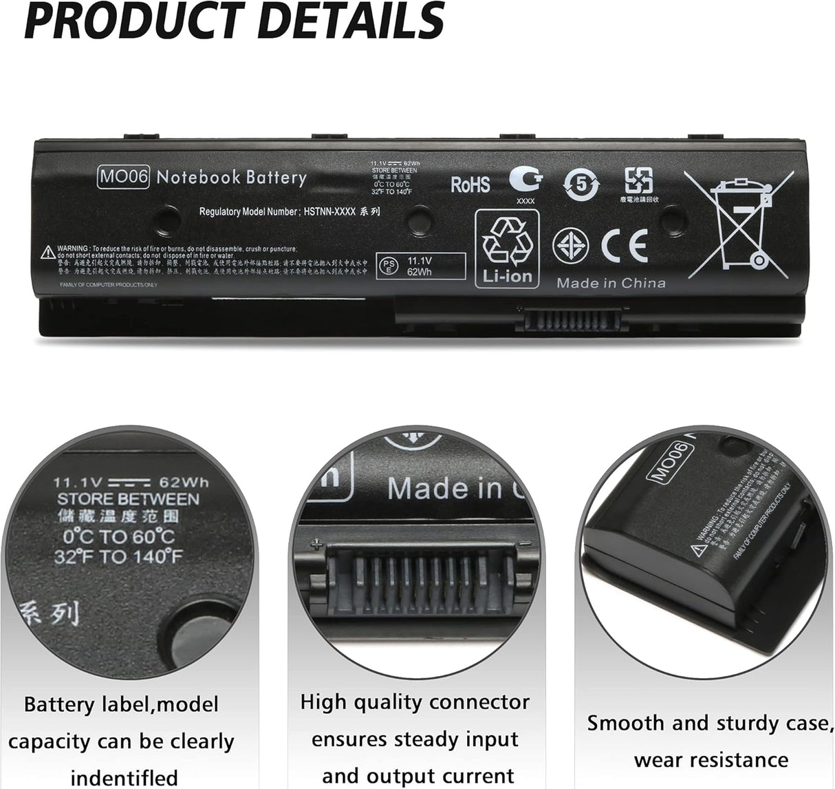 Batería para ordenador portátil Envy M6-1045DX M6-1035DX