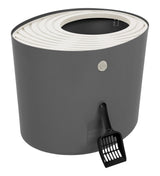 Caja de arena para gatos con entrada superior IRIS