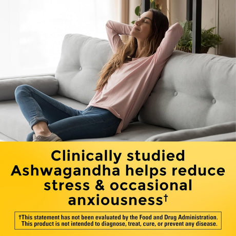 Suplemento Nature Made Ashwagandha 125 mg 60 cápsulas