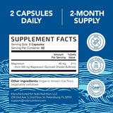 Magnesio Glicinato 500mg | Alta Absorción | 120 cápsulas