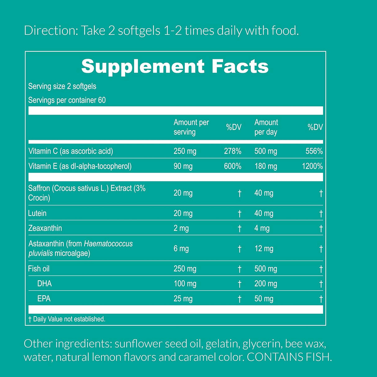 Suplementos Alimenticios 2 vitaminas oculares