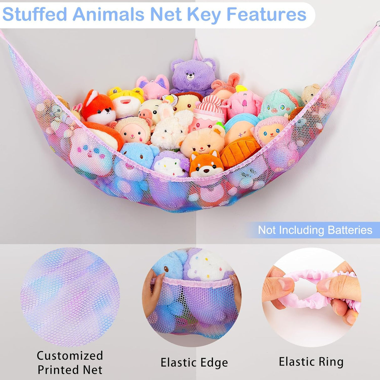 Hamaca para Peluches Basumee con Luz LED y Control Remoto
