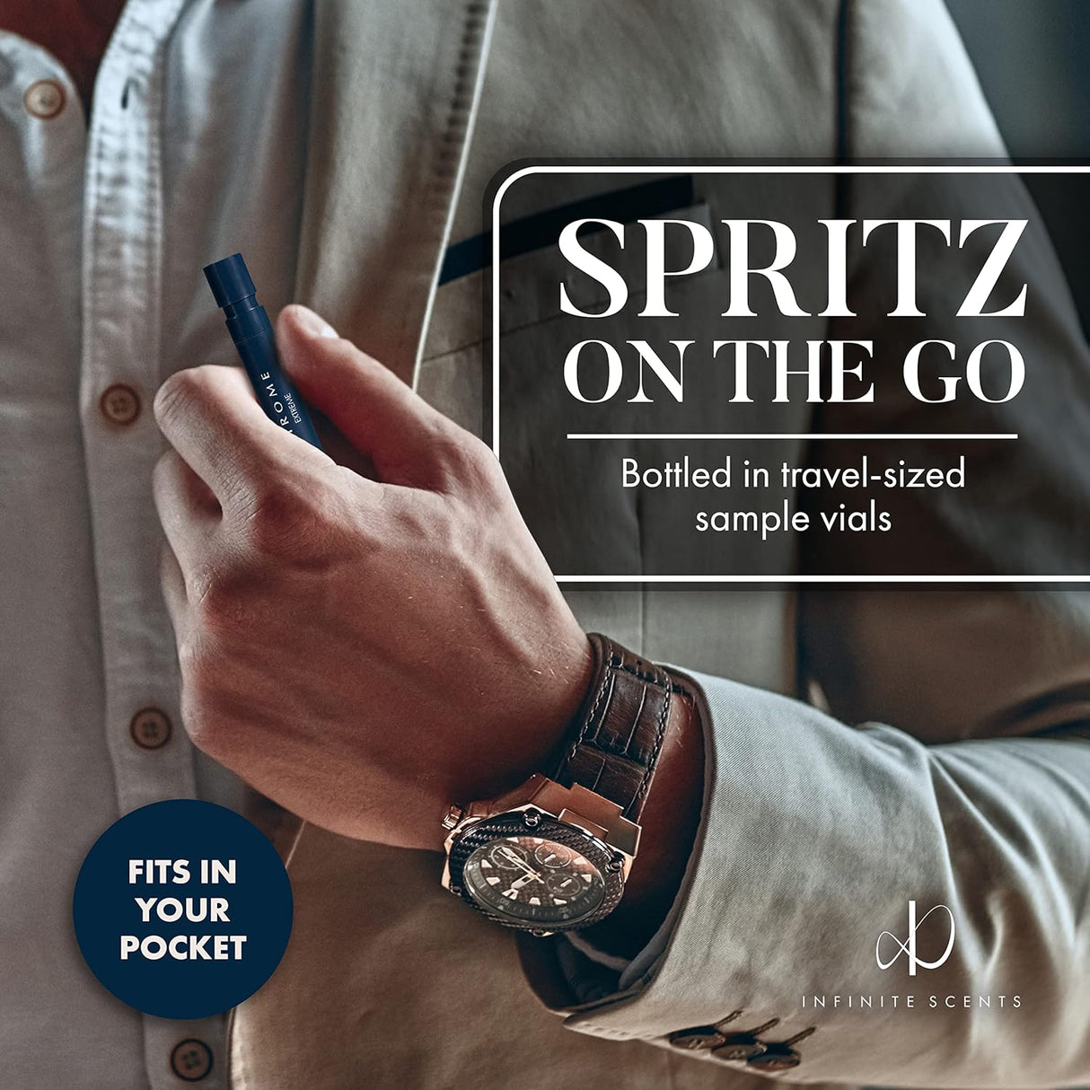 Perfumes Infinite Scents Muestras de colonia para hombres