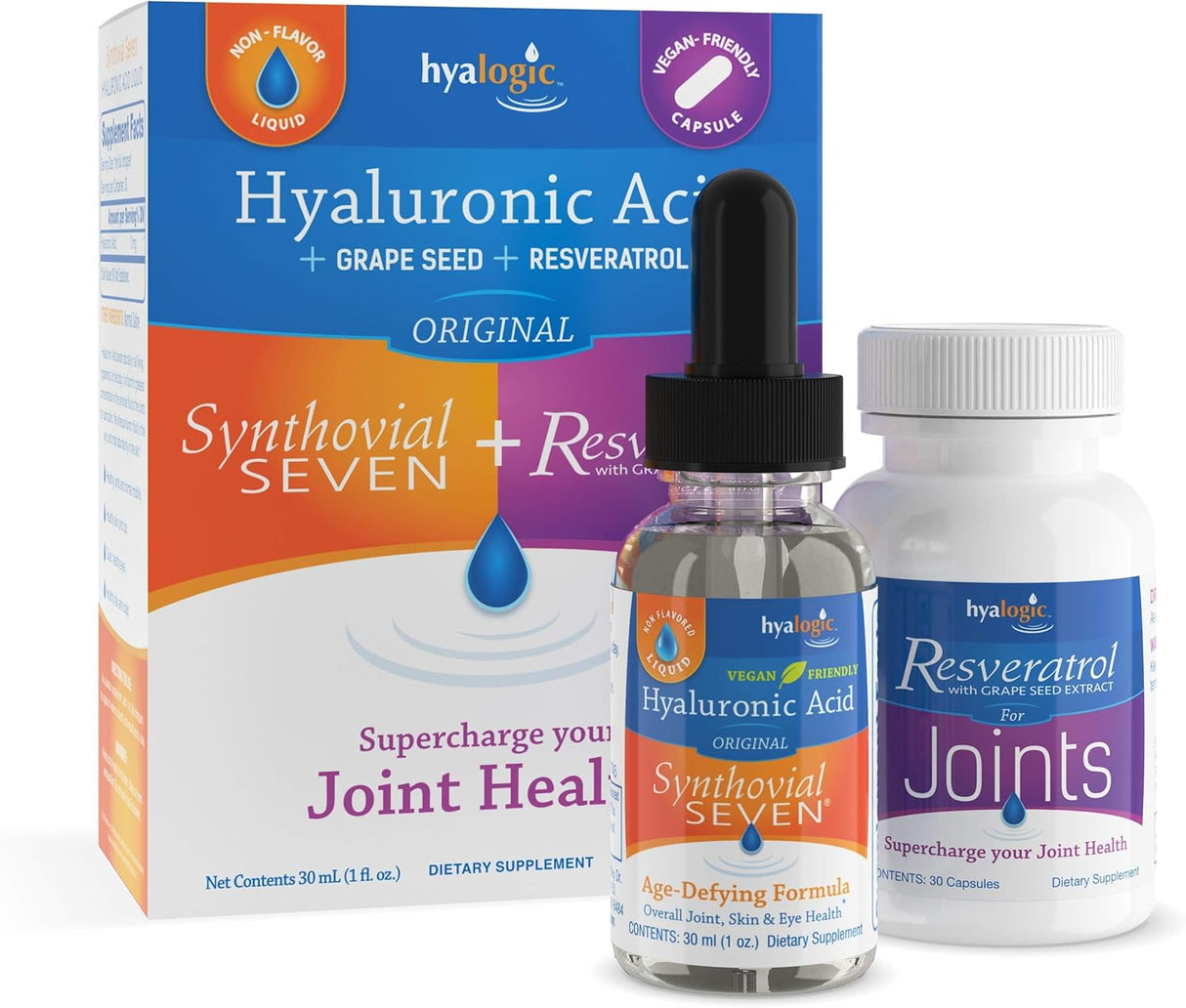 Cápsulas líquidas de ácido hialurónico y resveratrol Hyalogic
