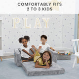 Silla convertible extra ancha 2 en 1 para niños, Gris