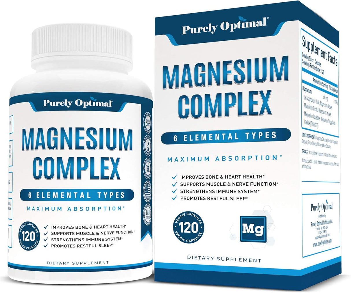 Suplementos Alimenticios Complejo de magnesio alta calidad