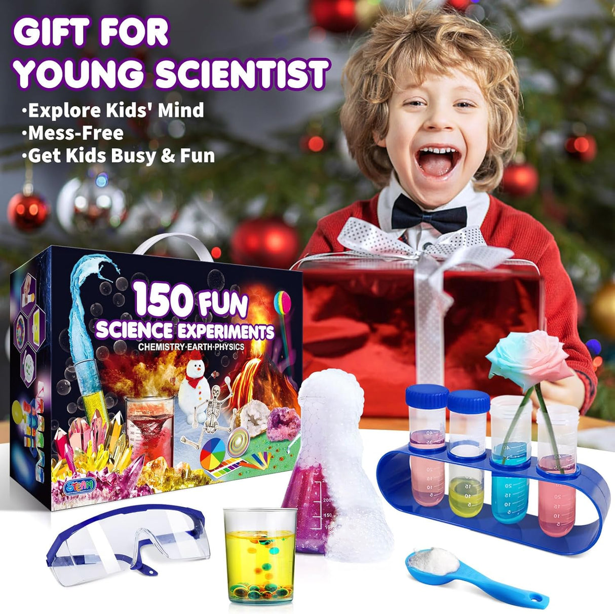 Kit de Experimentos UNGLINGA 150 Proyectos S.T.E.M.