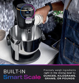 Batidora de pie inteligente GE Profile, 7qt, 11 velocidades, 11 accesorios