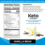 Orgain Collágeno Keto con MCT, Vanilla, Paleo, 0.88 lb