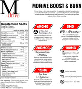 Suplementos Boost and Burn Testosterona Booster  60 cápsulas