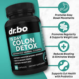 Limpiador de colon desinfectante para descarga de peso