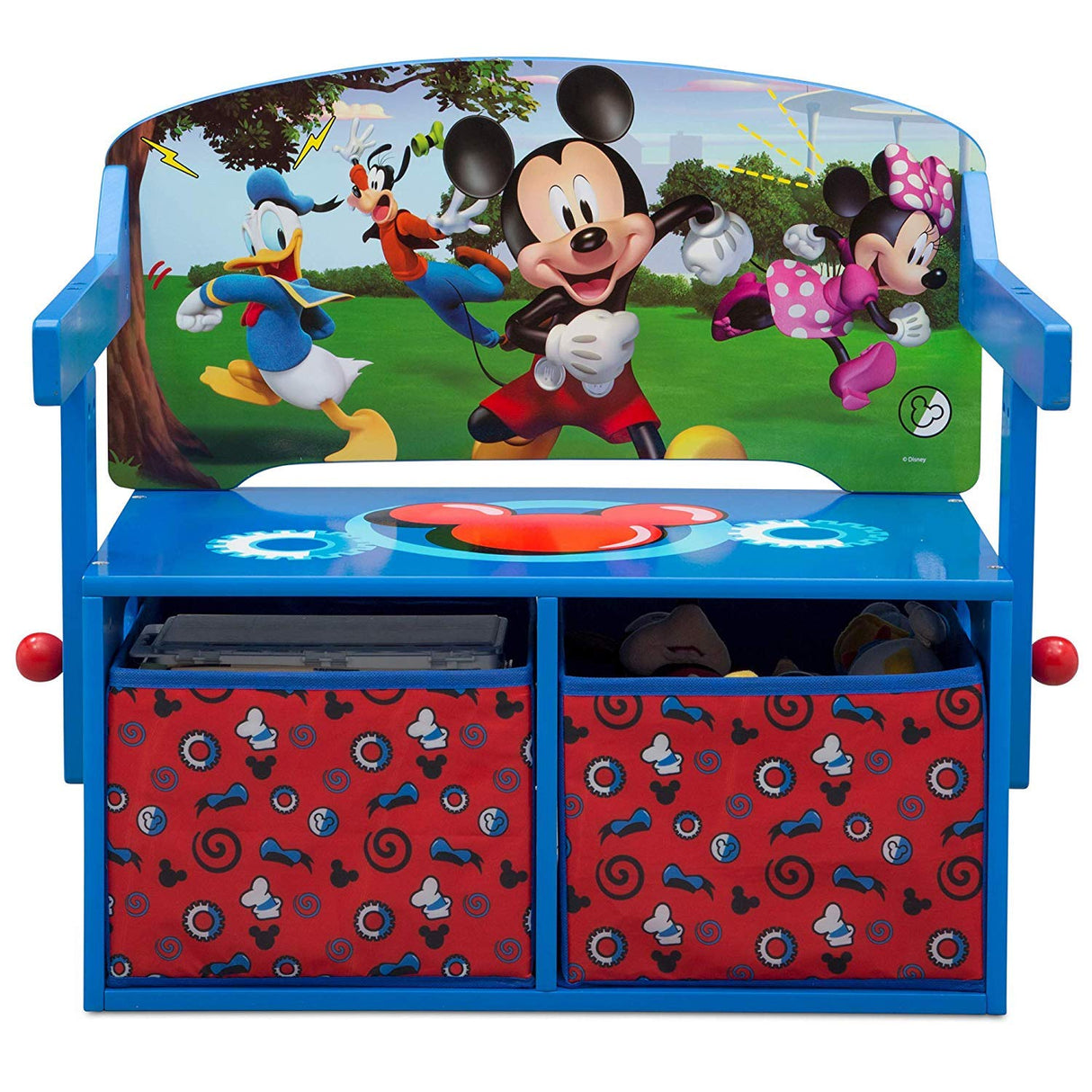Banco de actividades convertible para niños Mickey Mouse