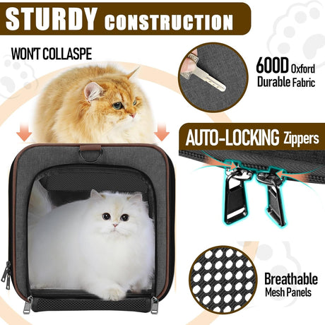 Transportín suave para perros y gatos | Marca: Pet Taxi | 25lbs