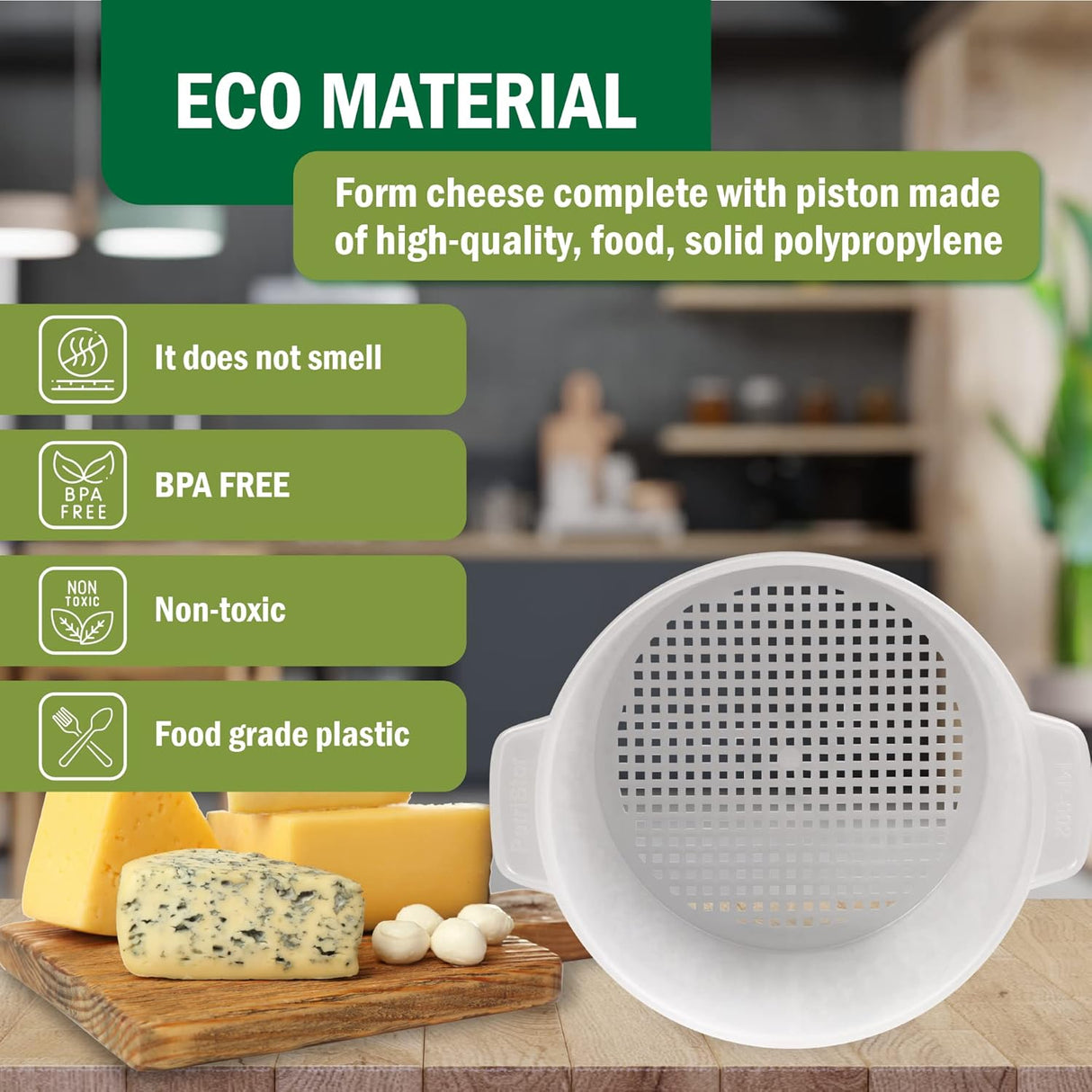 Moldes o Kit de elaboración de queso con pistón