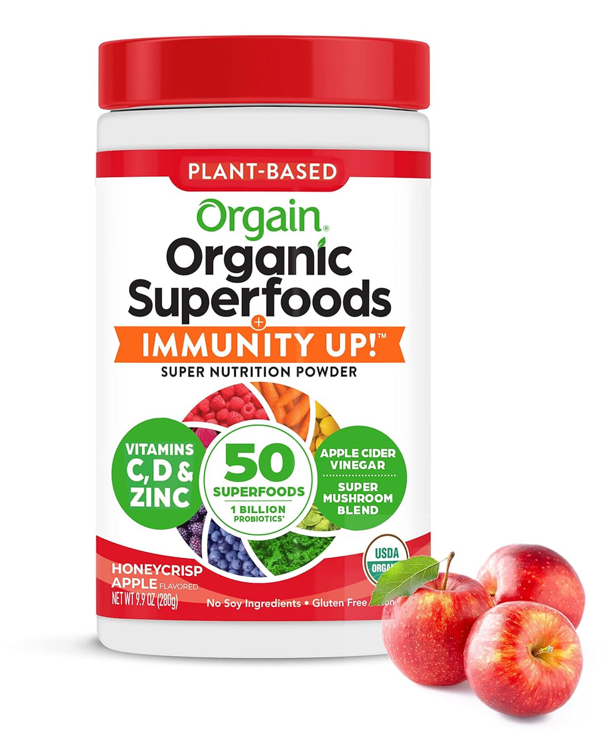 Apoyo inmunológico superalimentos orgánicos de Orgain