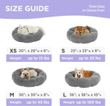 Cama grande calmante para perros antideslizantes de flores