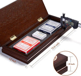 Juego de Cribbage AMEROUS con 9 Puntos y 2 Barajas, 3 Pistas