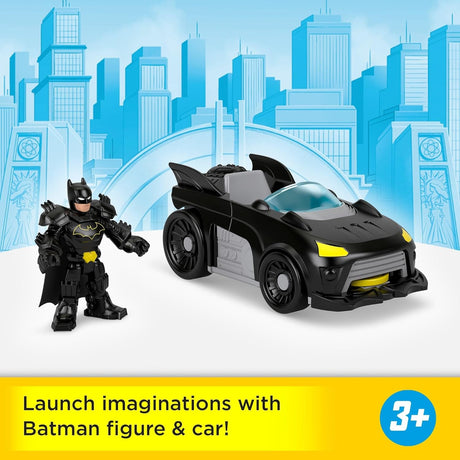 Fisher-Price Imaginext Batmobile DC Super Friends Metal Force 3
