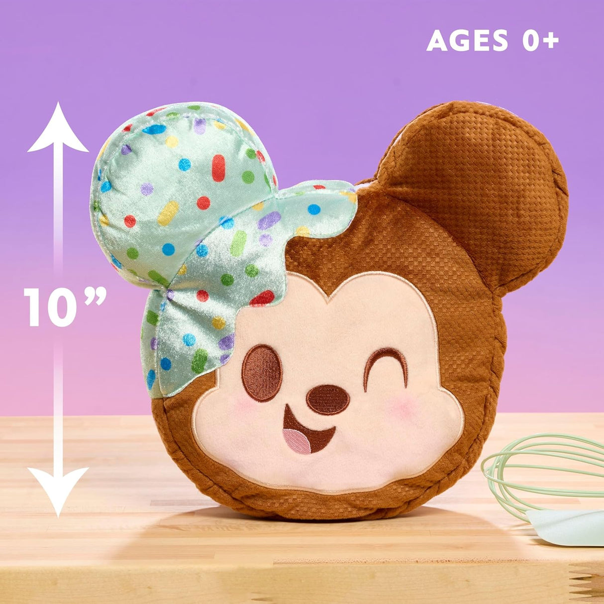 Mickey Mouse Squeeze-A-Munch Juguete Disney Plush 10 pulgadas