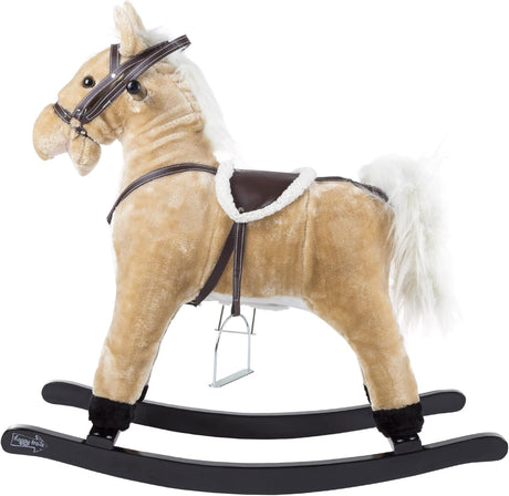 Caballo de Peluche con Sonidos, Estribos, Silla y Riendas