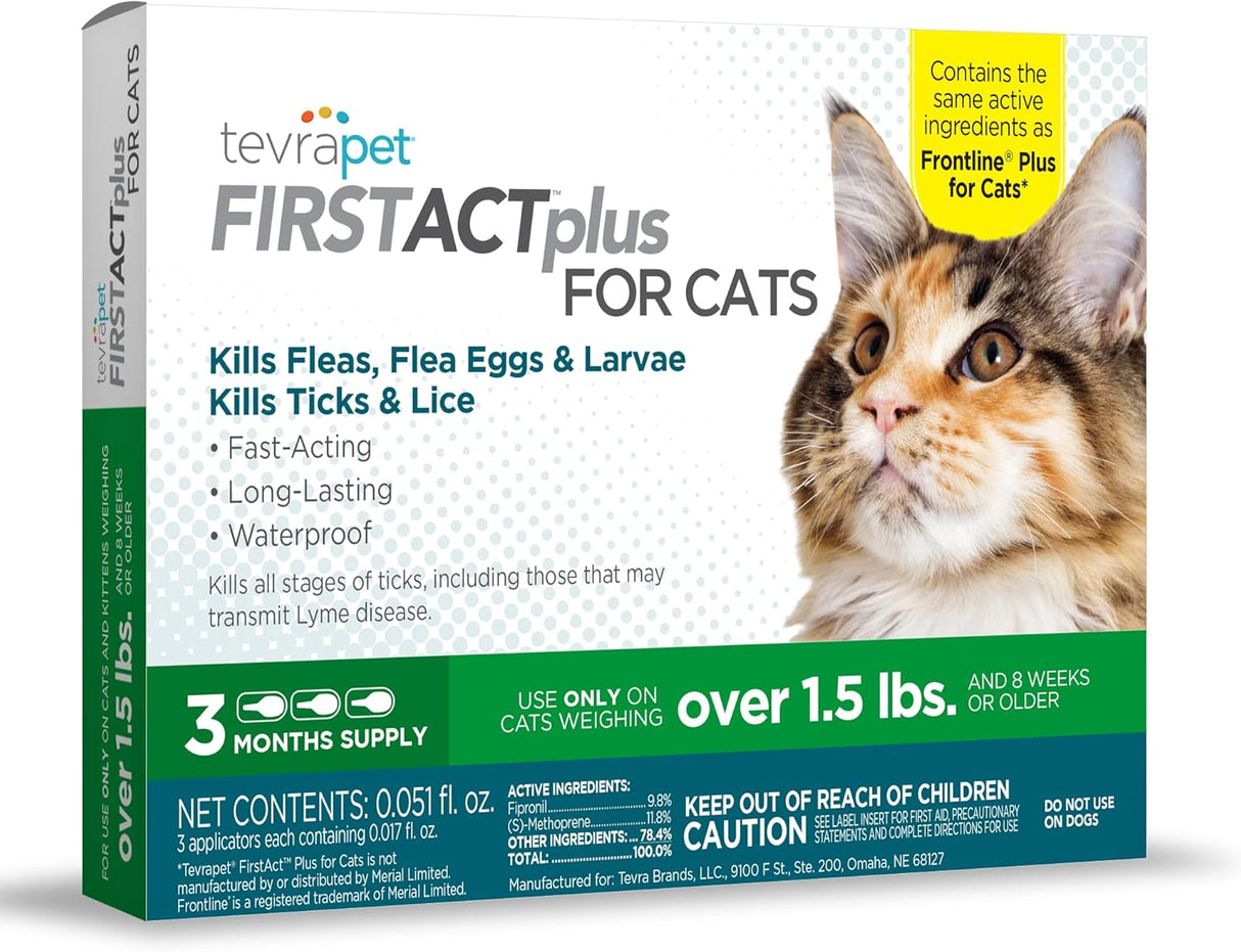Tratamiento Antipulgas y garrapatas tópicos para gatos