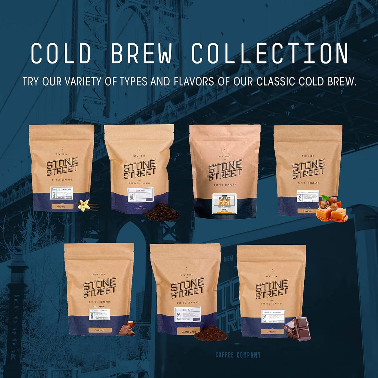 Café Molido Stone Street, 100% Arábica, 1 LB, Sabor Suave