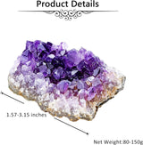 Jovivi Racimos de amatista, geoda de amatista natural en bruto