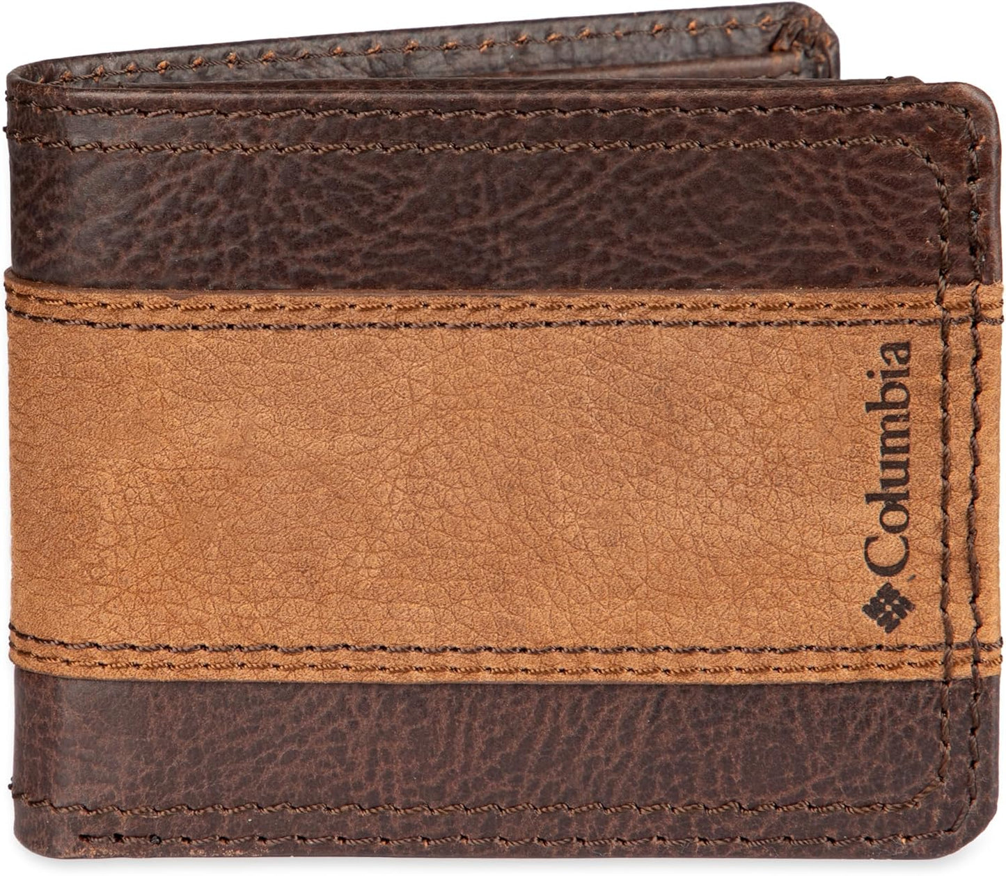 Billetera Bifold Columbia con Múltiples Tarjetas y Ventana ID