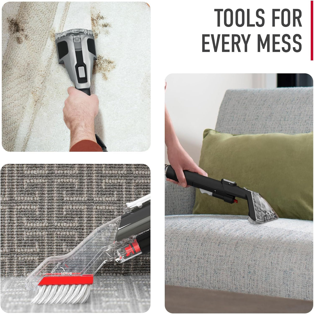 Limpiador de manchas Hoover CleanSlate XL, herramientas especializadas
