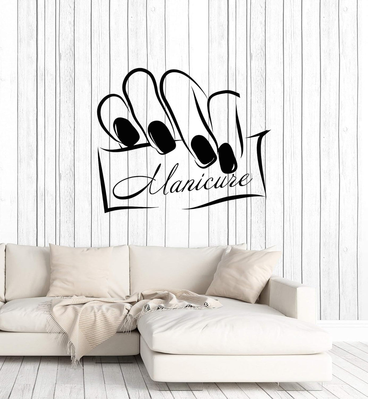 Vinilo Decorativo Manicura Salon Belleza Stickers Mural (ig5800)