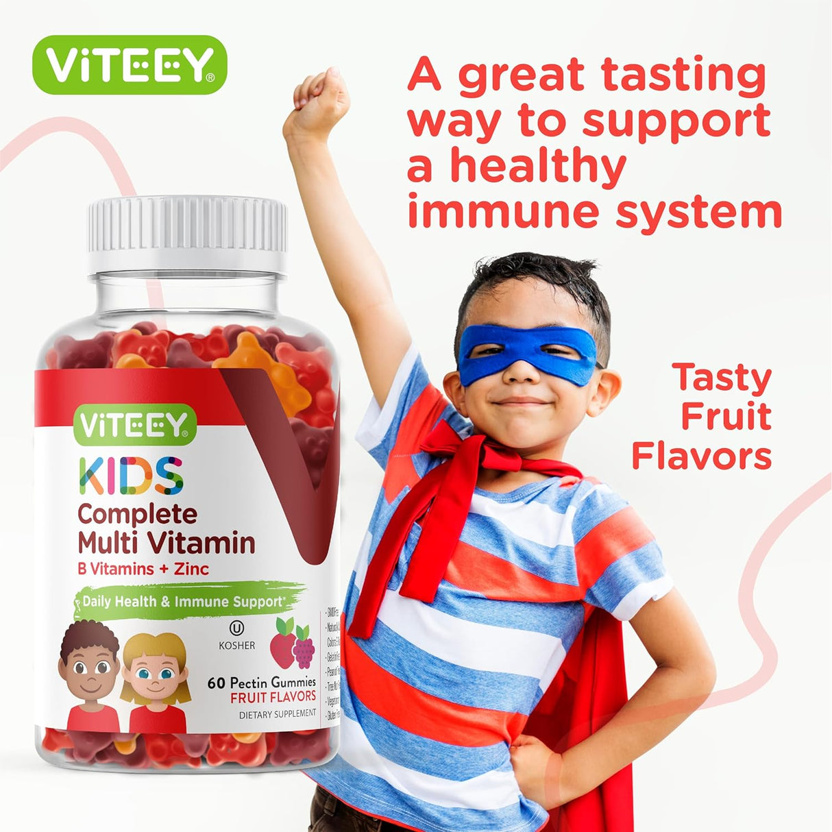Suplemento Gomitas multivitamínicas para apoyo inmunológico