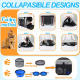 Transportín para Gatos Grandes Petskd, 2 Gatos o Perro Mediano