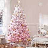 Árbol de Navidad Artificial Yaheetech 7.5ft Con Puntas Nevadas