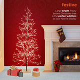 Árbol de Navidad Artificial Alpine 71H con Luces LED Blancas