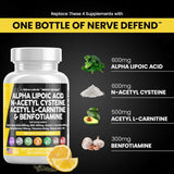 Suplemento Nerve Support 600mg - 90 Caps - Hecho en EE. UU.