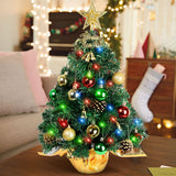 Árbol de Navidad Mini 22 con 30 Luces LED, Decoración Navidad