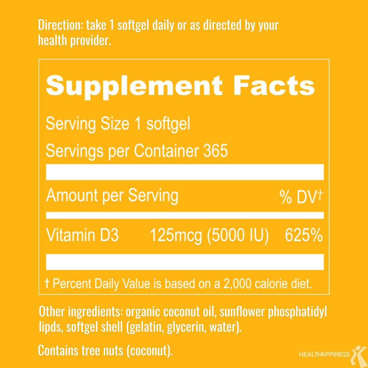 Suplementos de vitamina D3 liposomal de 5000 UI vitamina D