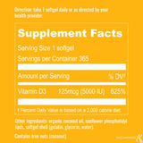 Suplementos de vitamina D3 liposomal de 5000 UI vitamina D