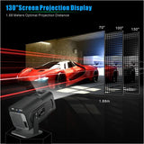 Proyector Mini 5G WIFI 1080P 4K, Bluetooth, Pantalla 30-150