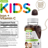 Gomitas de Hierro y Vitamina C para Niños - Veganas, Sin Gelatina