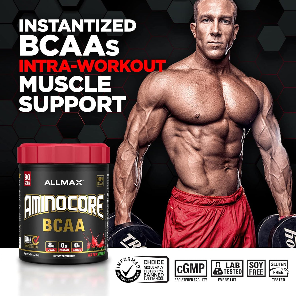 Allmax Nutrition Aminocore BCAA 8g Gluten Free 315g